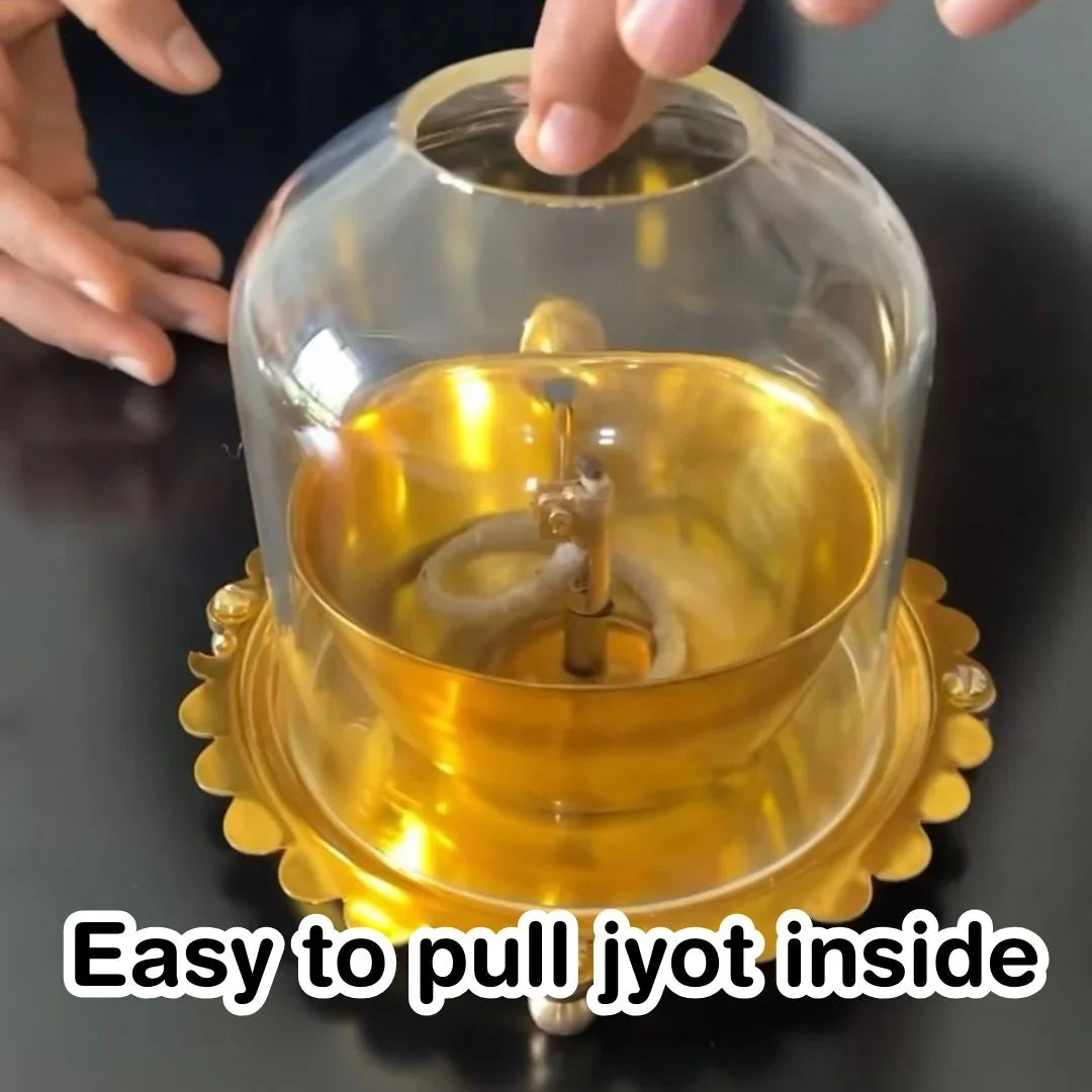 Akhand Jyoti Diya With Wick Lifting Screw Lever | Aaj Ka Bumper Offer Buy 1 Get 1