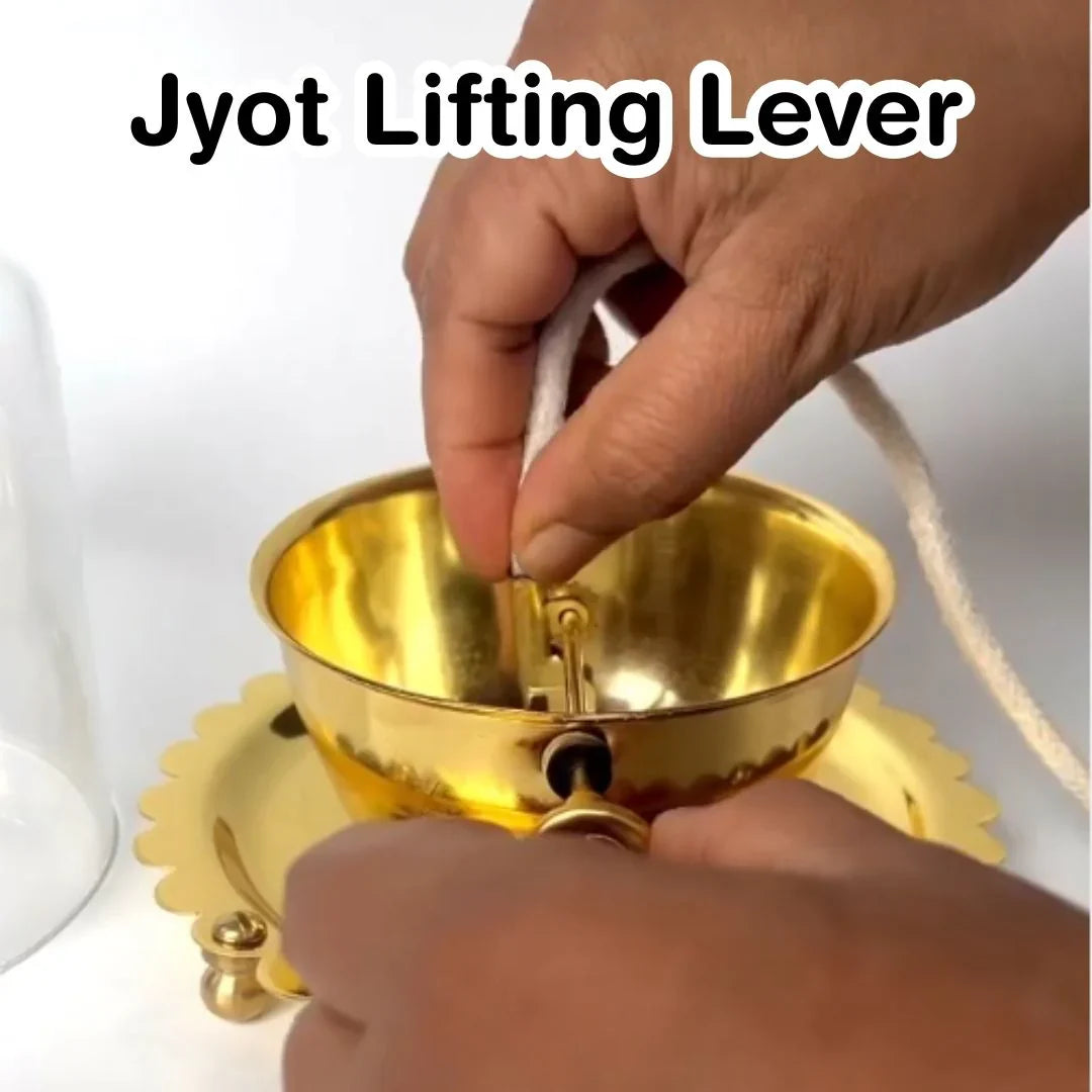 Akhand Jyoti Diya With Wick Lifting Screw Lever | Aaj Ka Bumper Offer Buy 1 Get 1