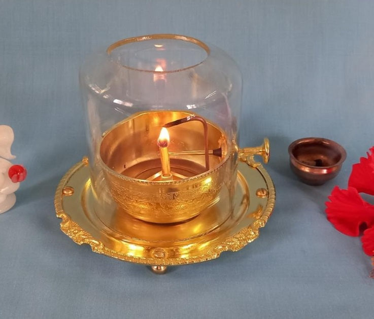 Akhand Jyoti Diya With Wick Lifting Screw Lever | Aaj Ka Bumper Offer Buy 1 Get 1